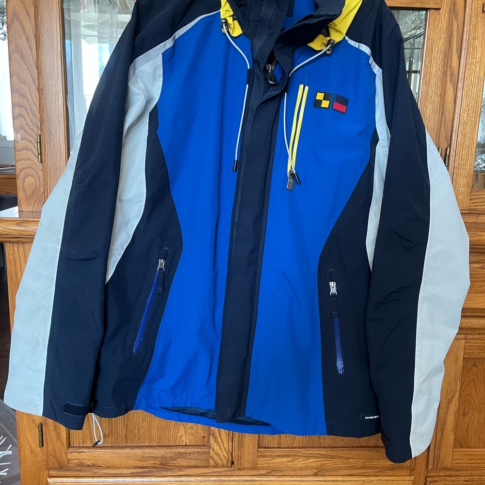 Lands' End Color Block Squall Collection Jacket